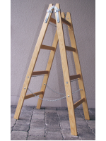 GEBOL-Drevený dvojitý rebrík ÖNORM z 1501 testovaných 6 priečok