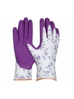 GEBOL-Pracovné rukavice  FLOWER LILA č.6,