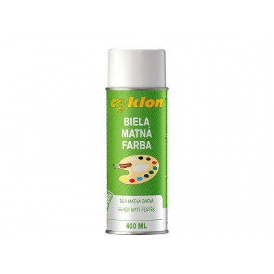 Farba v spreji / biela-matná / 400 ml