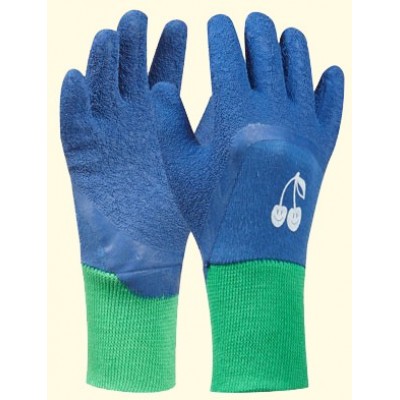 GEBOL-Detské rukavice TOMMI "KIRSCHE" blau 4-6 J.