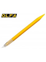 OLFA - ceruzkový skalpel s čepeľou a ihlou, rukoväť ukončená špachtľou