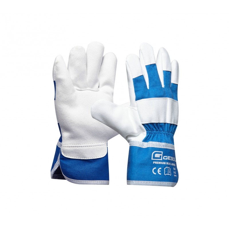 GEBOL-Pracovné rukavice Premium Blue Junior, vek4-6, detské